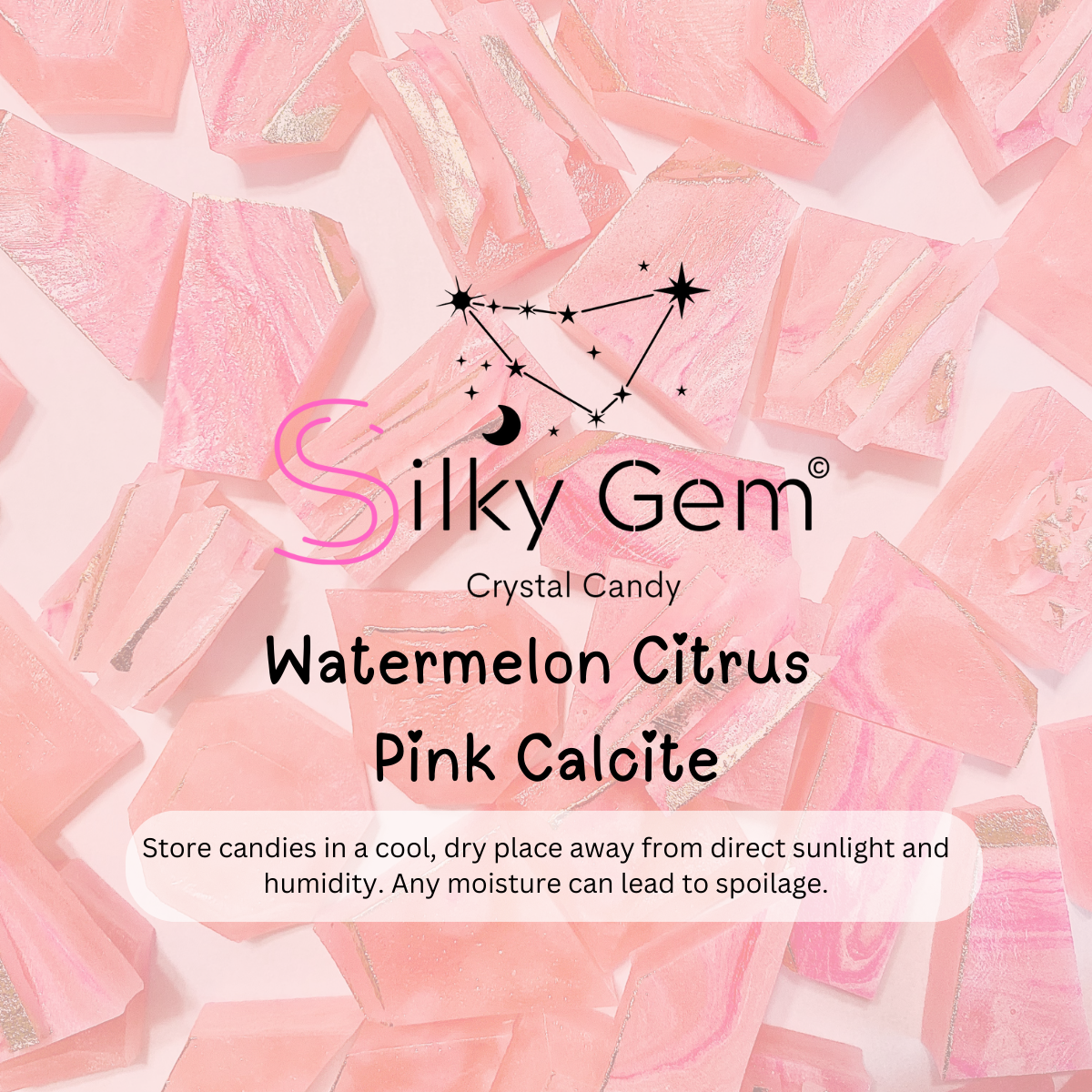 Silky Gem® Watermelon Citrus Pink Calcite