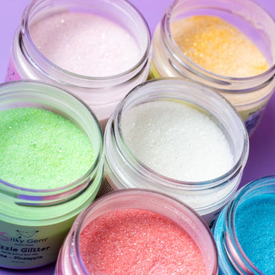 Silky Gem Sizzle Glitter Sour Dip Watermelon crystal candy product image