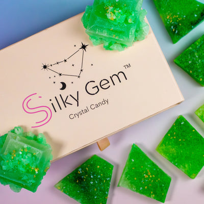 Silky Gem Green Apple + Pear Apatite crystal candy product image
