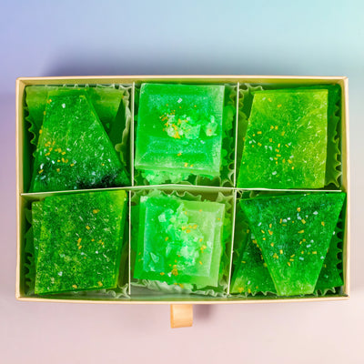Silky Gem Green Apple + Pear Apatite crystal candy product image