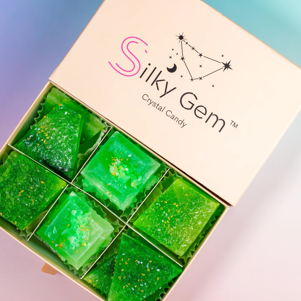 Silky Gem Green Apple + Pear Apatite crystal candy product image