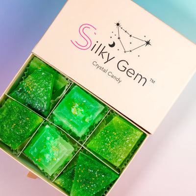 Silky Gem Green Apple + Pear Apatite crystal candy product image