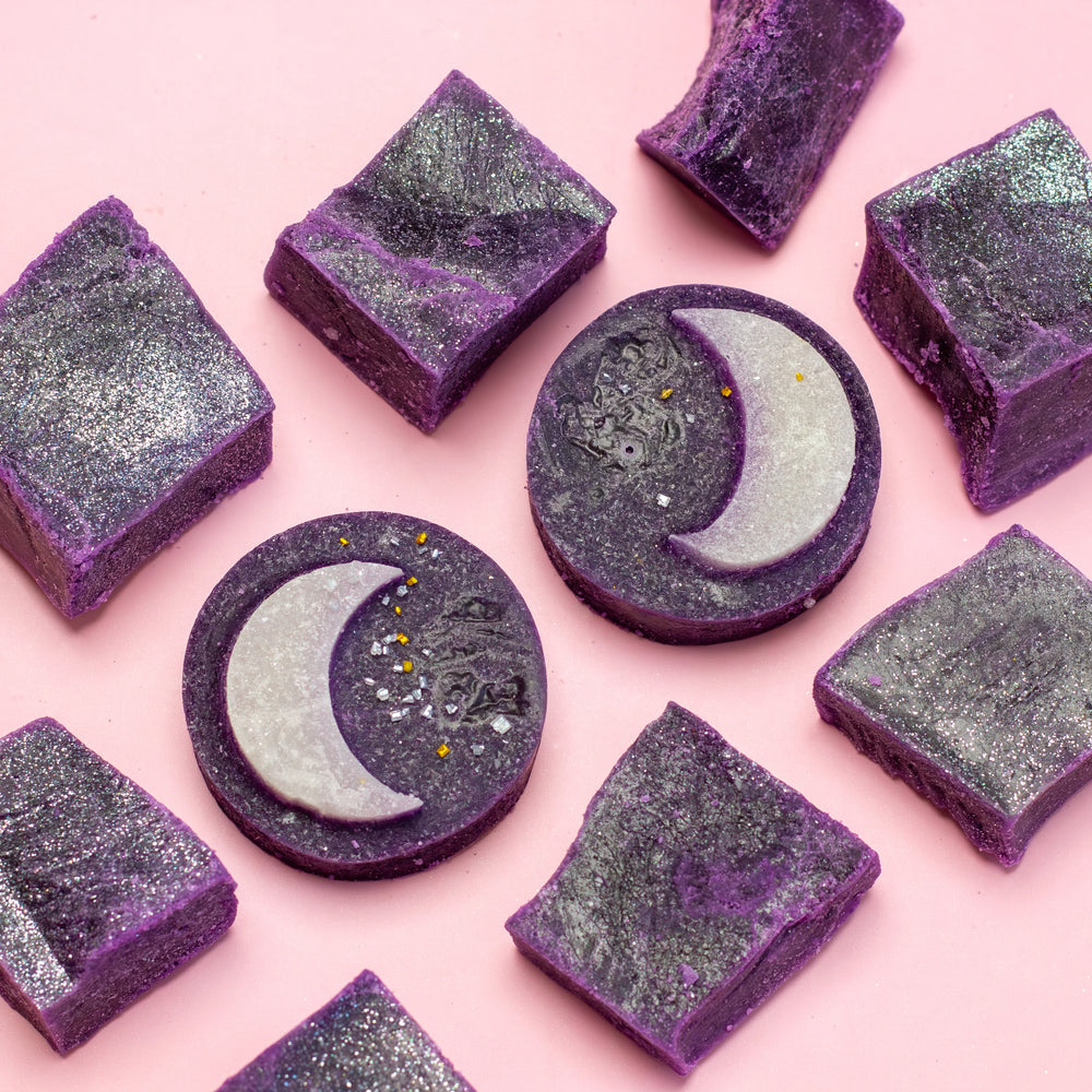 Ube Coconut Purple Sapphire crystal candy signature and classic cuts