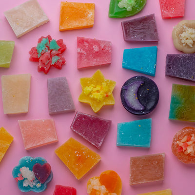 Silky Gem Mystery Box assortment of colorful handcrafted crystal candies