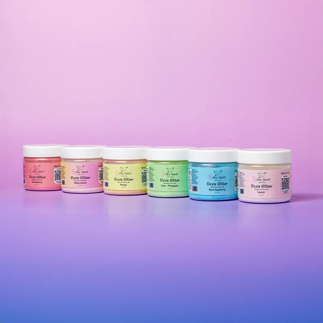Silky Gem® Sizzle Glitter Sour Dip Strawberry