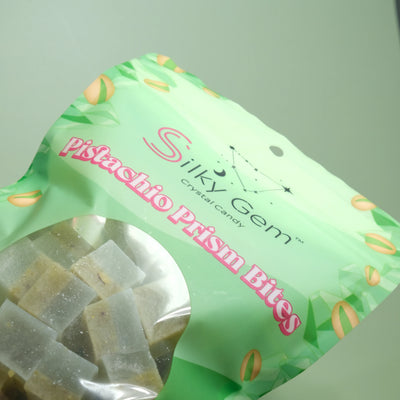 Silky Gem Pistachio Prism Bites crystal candy product image